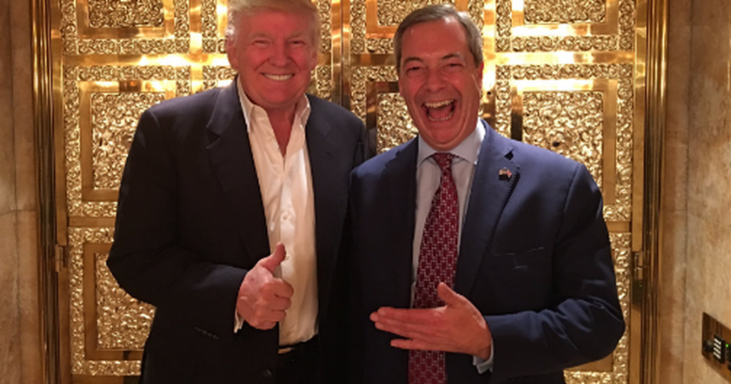 Donald Trump with Nigel Farage